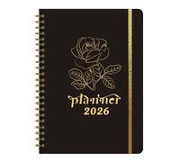 2026 Diary A5 Week to View, Monthly & Weekly Planner Notebook, Daily Planner for School, Work, Personal Goals, Study Schedule & Time Management, Elastic Personal Organiser Life Book, Jan.26-Dec.26