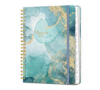 2026 Diary A5 Week to View, Spiral Bound Weekly and Monthly Agenda Planners with Tabs, Daily Calendar 2026 Planner from Jan. to Dec., Hardcover Habit Tracker Journal 6.18" x 8.5"(Grey Marble)