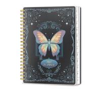 2026 Diary A5 Week to View, Weekly and Monthly Planners, Spiral Bound Daily Calendar 2026 Planner, 12 Month Agenda Organizers from Jan. to Dec., Flexible Cover Appointment Book(Color Butterfly)