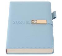 2026 Diary,Academic Diary 2026 A5 Page a Day, Yearly Planner Jan-Dec 2026,Productivity Daily & Monthly Planner with Pen Holder, Colourful Monthly Tabs, Inner Pocket,Bookmark (Blue)