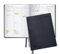 2026 Diary by Smart Panda - Silver Edition, A4 Week to View Dated Planner - Softcover and Gift Box - Appointment Book, 30 Minute Intervals - Annual Calendar, November 2025 - December 2026