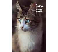 2026 Diary: Cat Lover's Planner, Organiser and Journal, Standard Size: Main UK , Canadian and US Holidays Blue Eyed Cat Edition