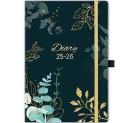 2026 Diary - Diary 2026 from Jan. - Dec. 2026, 2026 DIARY A5 Week to View With Back Pocket, Pen Loop, 21.5 * 15.5cm, Green