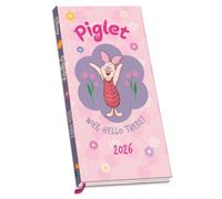 2026 DIARY DISNEY PIGLET WEEK TO VIEW SLIM POCKET DIARY OFFICIAL PRODUCT