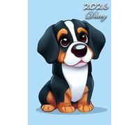 2026 Diary: Entlebucher Mountain Dog: | A5 Week to View Dated from Jan 2026 to Dec 2026 | Weekly Planner Agenda Personal Organiser
