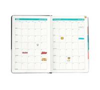 2026 Diary Leather Cover A5 Academic Journal 365 Days - 2026 Calendar Book & Year Planner | for Home, Office, University, Work, Student and Teacher