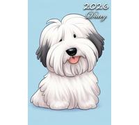 2026 Diary: Old English Sheepdog Dog: | A5 Week to View Dated from Jan 2026 to Dec 2026 | Weekly Planner Agenda Personal Organiser