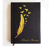 2026 Diary Personalised A5 Daily Notebook Teacher Planner Student Diaries Custom Gift 2026 Diary A5 One Page a Day Notebook for Home Office Teachers Friends Gifts of Christmas (Feather)