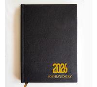2026 Diary Personalised Daily Notebook 2026 A5 Page a Day Diary Planner Student Monthly Daily Planner Diaries Custom Gift for Christmas Home Office Teachers Friends (Design 2)