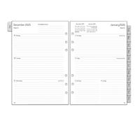 2026 Diary Refill A5 Size 6 Holes, 1 Week on 2 Pagas Organizer with Tabs, Password, Notes, Contact, UK Holidays, Annual Weekly & Monthly Planner Inserts, 100 GSM Paper, Jan.26-Dec.26