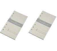2026 Diary Refill Personal Size, Week on Two Pages, Compatible with Filofax Personal Organiser, 95 x 171mm (Pack of 2)