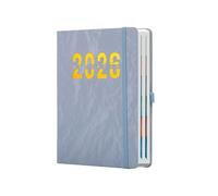 2026 Diary Smooth Writing Notebook with Tab, Weekly and Daily Calendar 2026 - for Home, School, Office, University, Appointments, Academic Studies
