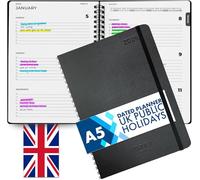 2026 Diary Week to View - A5 Dated Planner - Minimalist Weekly & Daily Planner Inspires Productivity - A5 Week To View - Home, School & Office, Soft Back