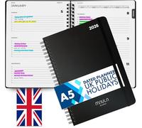 2026 Diary Week to View - A5 Dated Planner - Minimalist Weekly & Daily Planner Inspires Productivity - A5 Week To View - Home, School & Office, Hard Back - January to December Diary 2026