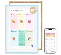 2026 Digital Calendar with 2 Replaceable Frames, 10 Inch Electronic Calendar Planner for Chore Chart and Home Organization, Interactive Touch Screen Desktop & Wall Mountable, a Gift for Families