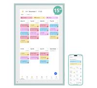2026 Digital Calendar with Sage Green, 15 Inch Electronic Calendar Planner for Chore Chart and Home Organization, Interactive Touch Screen Desktop & Wall Mountable, a Gift for Families