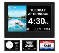 2026 Digital Clock with Dynamic Photo Frame Display Time, Date, Month, and Year Large-Font Clock for The Elderly
