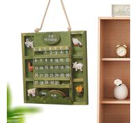 2026 DIY Planning Calendar,Wood Birthday Reminder Tracker,Vintage Wall Mounted, Stylish And Durable Desk Calendar, Stylish Durable Desk Calendars For Girls Bedroom Home Living Room Kitchen