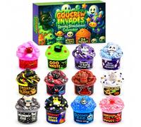 2026 DIY Slime Advent Calendar 24 Days Different Slime Kits (Halo) | Dessert-Inspired Design, 24 Numbered Surprises for a Playful Christmas Countdown