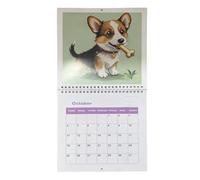 2026 Dog Calendar - Cartoon Puppy Planner | 12 Month Wall Calendar for Daily Planning and Appointments | Perfect For Office Or Mu Use