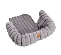 2026 Dog Pram, Cat Pram with Washable Interior, Adjustable Straps for Safe Transport on Outings as well as in the House (Grey, One Size)