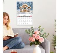 2026 Dog Wall Calendar, Technical Calendar 12 Agenda for Dogs | From - For Home Living Room Bedroom Study Office Students Teachers Consultants Freelancer