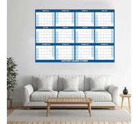 2026 Dry Erase Calendar - 32 x 48 Inch Yearly Calendar,2-Sided Reversible Horizontal Vertical January to December,for Easy Planning, Organizing