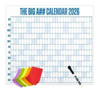 2026 Dry Erase Wall Calendar, with Year Overview and Color Coded Organization for Efficient Planning
