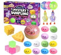 2026 Dumpling Squishies Mystery 24 PCS Advent Countdown Calendar Bao Bun Mystery Advent Countdown Calendar With Random Surprise Stress Relief Squishy Dumplings Toy Gift (2PCS)
