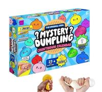 2026 Dumpling Squishy Advent Calendar, 24PCS Mini Dumpling Squishy Mystery Box, Dumplings Mystery Surprise Squeeze Fidget Toys for Teens & Adults (A#)
