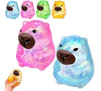 2026 Dumpling Squishy Mystery, Glitter Dumpling Stress Balls for Adults, Jumbo Rainbow Bun Dumplings with Steamer Box, Slow-Rising Squishy Dumplings for Anxiety Relief (Red)