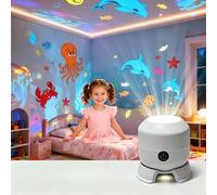 2026 Dynamic Rotating LED Spotlight, LED Projector Underwater World, 360° Rotatable, Adjustable Brightness, Perfect for Relaxing, Meditating, Gifts for Boys/Girls (Ocean)