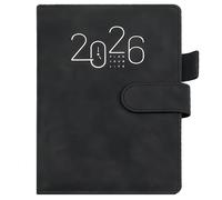 2026 Early Edition A5 Diary Day Per Page, A4 2026 Page A Day Desk Diary Black Hard Backed Include Calendar Year for Teachers, Students & Professionals