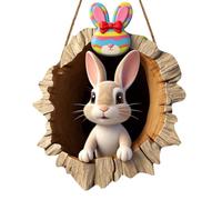 2026 Easter Bunny Door Decoration as a Festive Welcome Sign for Your Front Door for Interior Design Outdoor Embellishment (B, 30 cm)