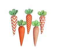 2026 Easter Decoration, Soft, Stuffed Fabric Carrot Decorations, Festive Fabric Carrot Ornament (Orange, 17 x 6 x 4 cm)