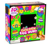 2026 Easter Golden Egg Treasure Hunt Mystery Sets Easter Gifts with Golden Egg, Easter Eggs Squishy for Family Friends Basket Stuffers (1pc)
