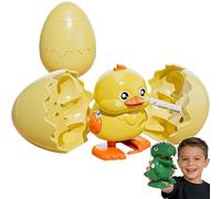 2026 Easter’s Latest Gift: Wind-Up Animal Hatching Surprise Egg, Hatch A Walking Surprise Eggs, Reusable Clockwork Fun Animal Toys,Perfect Tool for Entertaining Boys Girls Birthday (Duck)