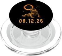 2026 Eclipse Bearded Dragon Reptile Totality Men Women Kids PopSockets PopGrip for MagSafe