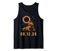 2026 Eclipse Bearded Dragon Reptile Totality Men Women Kids Tank Top