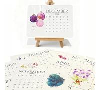 2026 Eco-Friendly Plantable Love Seed Calendar, 12 Months of Biodegradable Seed Paper, Green Living Planner, Sustainable Monthly Planner for Gifting, Gardening, Green Living, Home Decor