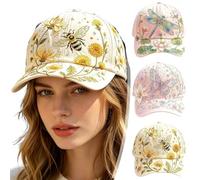 2026 Edition Garden Morning Cap, Botanical Cottagecore Hat for Women, Adjustable Breathable Baseball Hats, Lightweight Unisex Gift for Gardeners, Limited Edition Hummingbird Flowers Cotton Hat