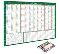 2026 Educational Wall Schedule Planner for Classrooms English Reading Improvement Featuring Design Recycled Modern Wall Calendar Yearly Planner