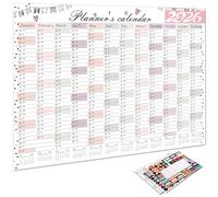 2026 Educational Wall Schedule Planner for Classrooms English Reading Improvement Featuring Design Recycled Modern Wall Calendar Yearly Planner