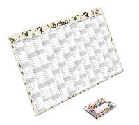 2026 Educational Wall Schedule Planner for Classrooms English Reading Improvement Featuring Design Recycled Modern Wall Calendar Yearly Planner