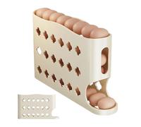 2026 Egg Holder For Fridge | Large Capacity / Holds 30 Eggs | Eggs Dispenser Auto Rolling | Save Refrigerator Space And Prevent Egg From Breaking | For Home Dorm Apartment Kitchen Dining