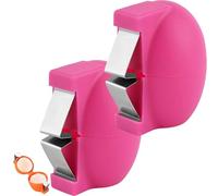 2026 Egg Shell Opener,2026 Kitchen Gadgets,Egg Peeler for Hard Boiled Eggs,Stainless Steel Egg Cracker Tool,Multifunctional Eggs Separator for Raw and Hard Boiled Eggs Peeler Shell Remover (2*Pink)