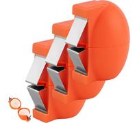 2026 Egg Shell Opener,2026 Kitchen Gadgets,Egg Peeler for Hard Boiled Eggs,Stainless Steel Egg Cracker Tool,Multifunctional Eggs Separator for Raw and Hard Boiled Eggs Peeler Shell Remover (3*Orange)