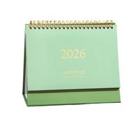 2026 Elegant Desktop Calendar For And Home Use With Weekly Monthly Layout And Integrated Memo Pad For Notes Planning (Green, 19.2X17.5cm)