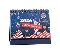 2026 Elegant Desktop Calendar For And Home Use With Weekly Monthly Layout And Integrated Memo Pad For Notes Planning (Purple, 19.2X17.5cm)