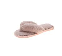 2026 Elegant Flat Women's Slippers with Toe Loop for Cosy Hours at Home - Soft Inner Lining Minimalist Design Non-Slip Sole Versatile Leisure Sandals for Winter Spring, pink, 9 UK